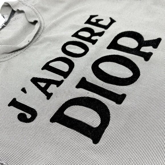 Christian Dior Vintage 2002 J'ADORE Logo Tank Top #36 Gray Black Nylon  [106423] - Picture 11 of 12